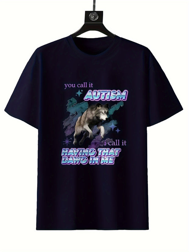 Round Neck Printed T-shirt Casual Short Sleeved Top For Spring And Summer, Personalized And Comfortable For Both Men And Women