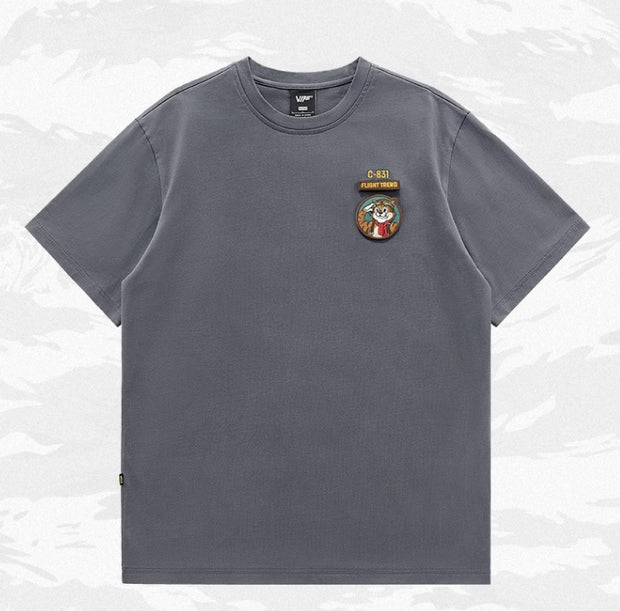 Embroidered Short Sleeve T Shirt For Men